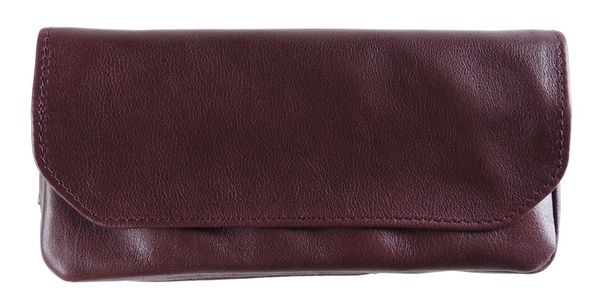 Bordeaux pipe and tobacco bag 004A