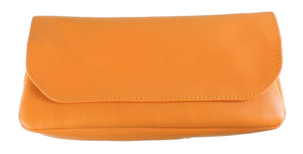 Yellow pipe and tobacco bag 009A
