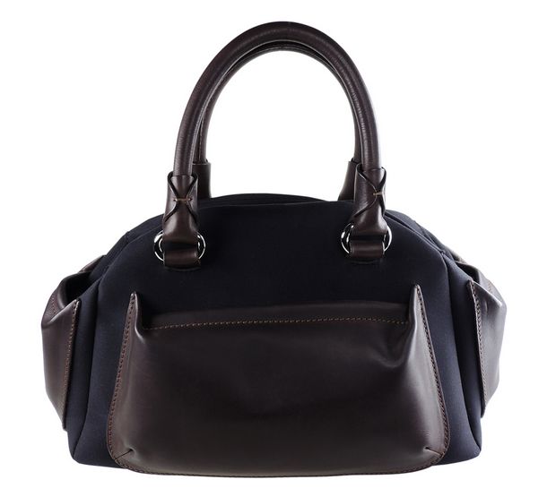 Bag Amalia - Dark Blue/Dark Brown - 001
