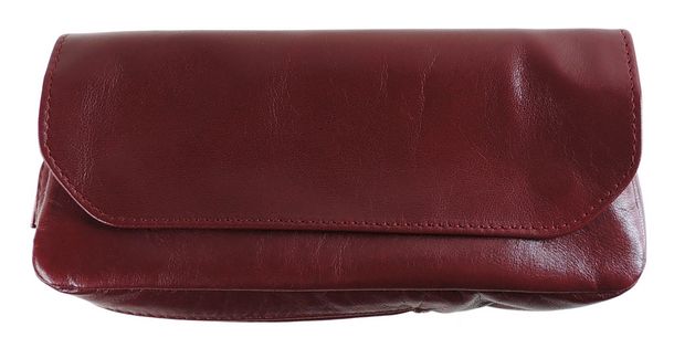 Borsa porta pipa e tabacco rosso scuro 010A