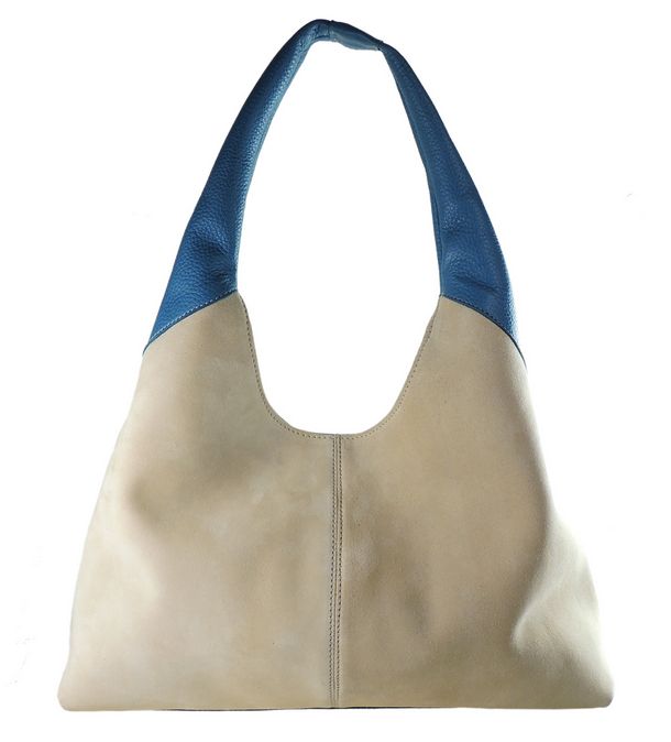 Borsa Adele - Bianco/Blu Chiaro