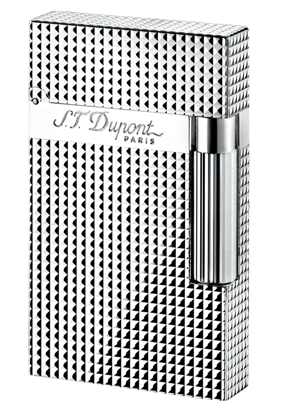 S.T. Dupont Ligne 2 Silver Diamond Head 016184 - lighter