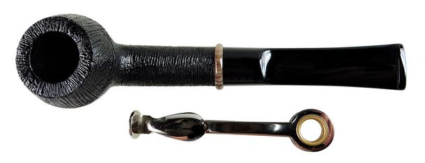 BriarWorks Classic Series Straight Rhodesian Dark Rusticated - pipe 009