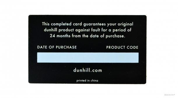 Dunhill Unique Turbo Blue Lacquer Palladium Plate DU21RRT1021472TU k