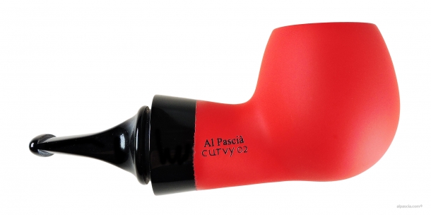Al Pascia' Curvy Red Matte 02 - pipe D384 b