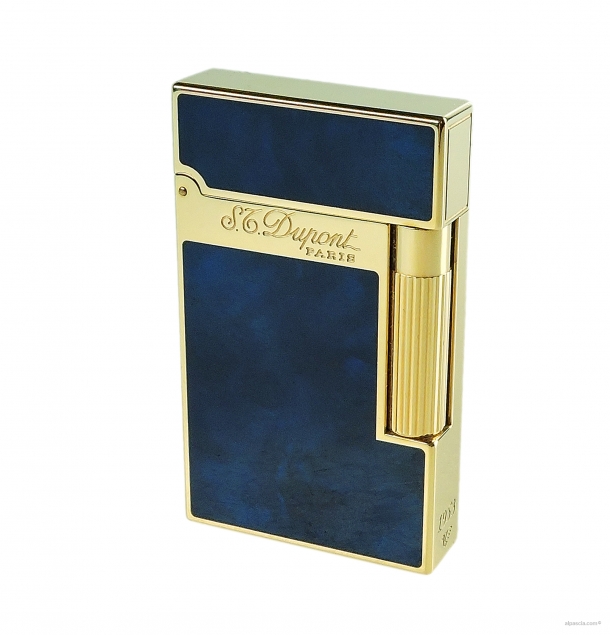 S.T. Dupont Linea 2 Atelier Lacca Blu Oro 016134 - Accendino a