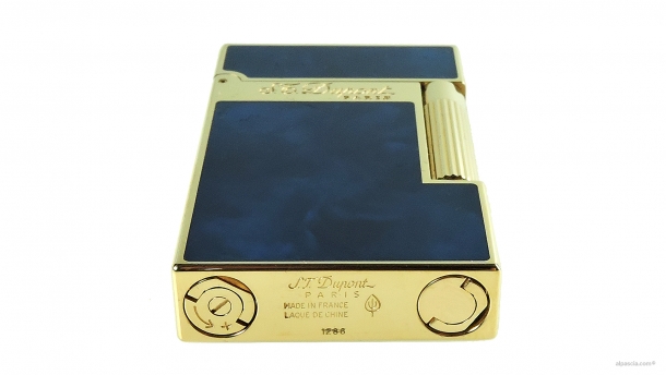 S.T. Dupont Linea 2 Atelier Lacca Blu Oro 016134 - Accendino c