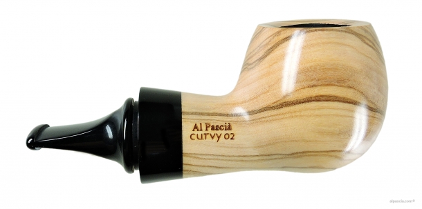 Pipa Al Pascia' Curvy Olive Wood 02 - D431 b