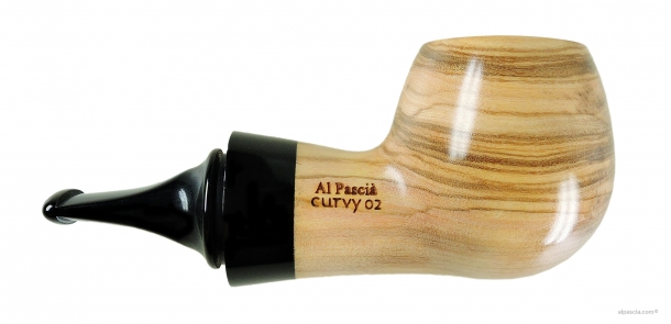Pipa Al Pascia' Curvy Olive Wood 02 - D432 b