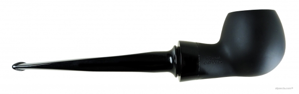 Pipa Al Pascia' Curvy Churchwarden Black Matte 02 - D447 b