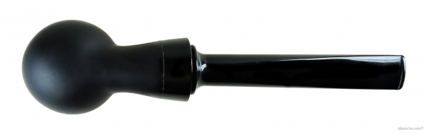 Pipa Al Pascia' Curvy Churchwarden Black Matte 02 - D447 c