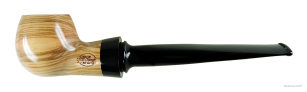 Al Pascia' Curvy Churchwarden Olive Wood 02 - pipe D448 a