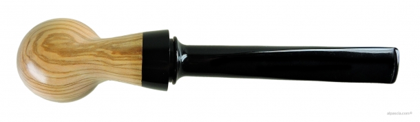 Al Pascia' Curvy Churchwarden Olive Wood 02 - pipe D448 c
