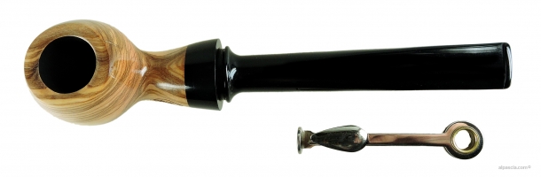 Al Pascia' Curvy Churchwarden Olive Wood 02 - pipe D448 d