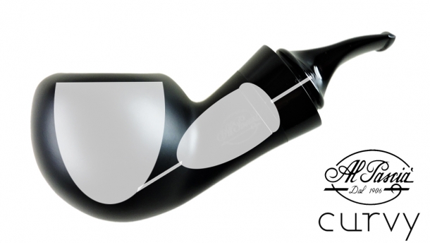 Curvy pipe Stem Churchwarden 01/03 d