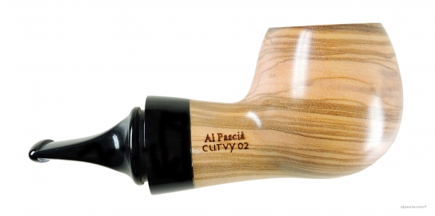 Al Pascia' Curvy Olive Wood 02 - pipe D458 b