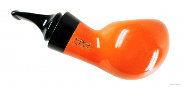 Al Pascia' Curvy Orange Polished 01 pipe D463 b