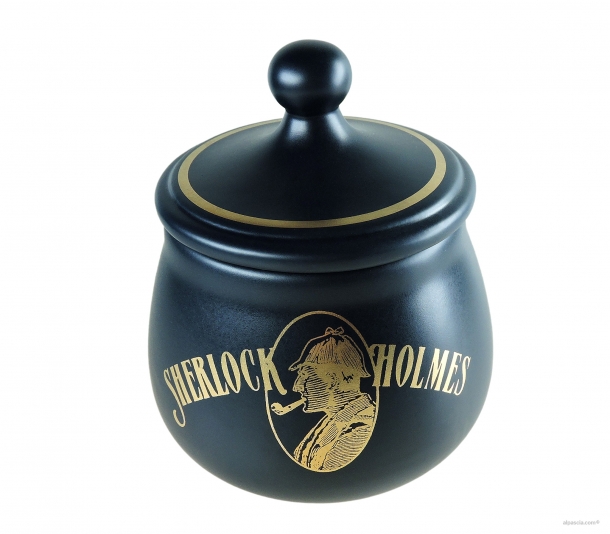 Tobacco Jar Sherlock Holmes  Blue Matt DSH0BLO - Ceramic - 004 a
