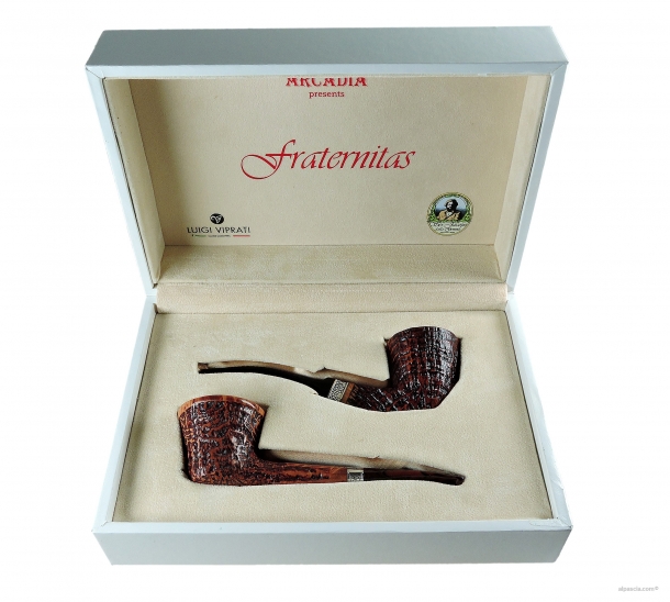 SER JACOPO & VIPRATI FRATERNITAS PIPE SET - Limited Edition number 29 - smoking pipe 1862 q