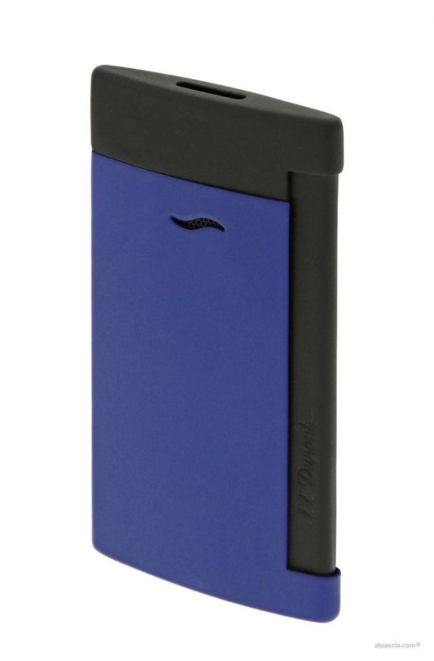 S.T. Dupont Slim 7 accendino opaco nero/blu 027761 - Accendino a