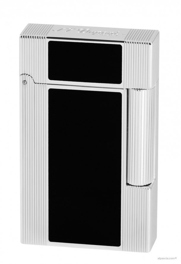 S.T. Dupont Ligne 2 Windsor lacca cinese nera e palladio 016380 - Accendino