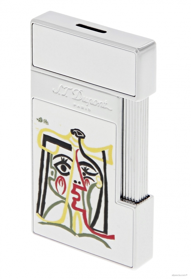 S.T. Dupont Slimmy accendino Picasso Bianco 028201 c