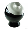 Tobacco Jar Globe Black/White