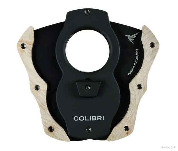 COLIBRI TAGLIASIGARI 2 LAME CUT WOOD LEGNO CHIARO b