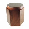 Vaso Porta Tabacco Esagonale - Mogano