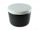 Vaso Porta Tabacco 100gr. nero/bianco - Ceramica