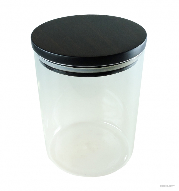 Tobacco Jar 100gr. black/white D100.5 - Ceramic a