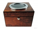 Tobacco jar with porthole - Briar