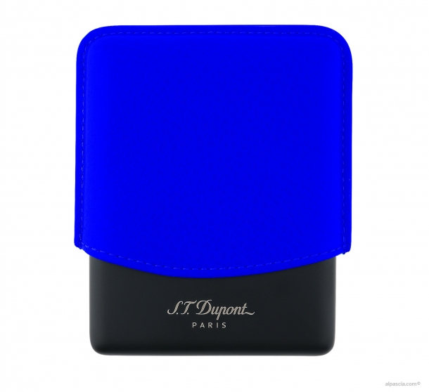 S.T. Dupont Blue Fluo Cigarette Case a