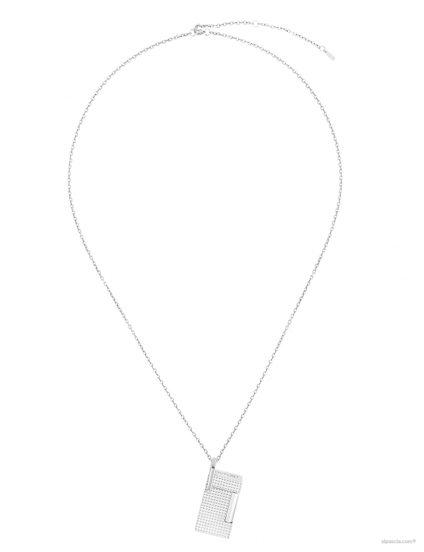 S.T. Dupont Lighter Necklace Diamond Guilloche Silvery K27066CH - Lighter d