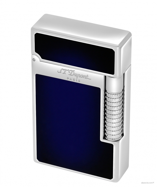 S.T. Dupont Le Grand lacca cinese blu scuro e Palladio C23013 Accendino a