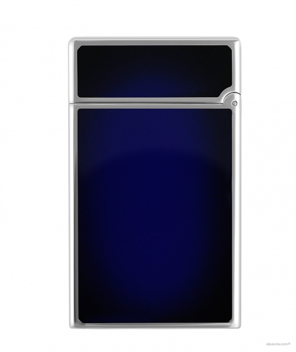 S.T. Dupont Le Grand lacca cinese blu scuro e Palladio C23013 Accendino c