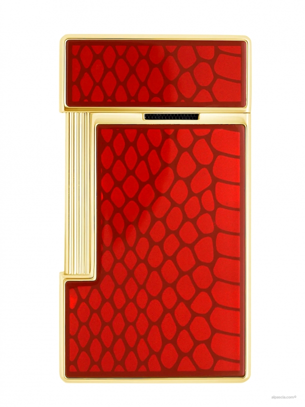 S.T. Dupont Slimmy accendino Laccato rosso 028075 c