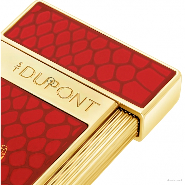 S.T. Dupont Slimmy accendino Laccato rosso 028075 d