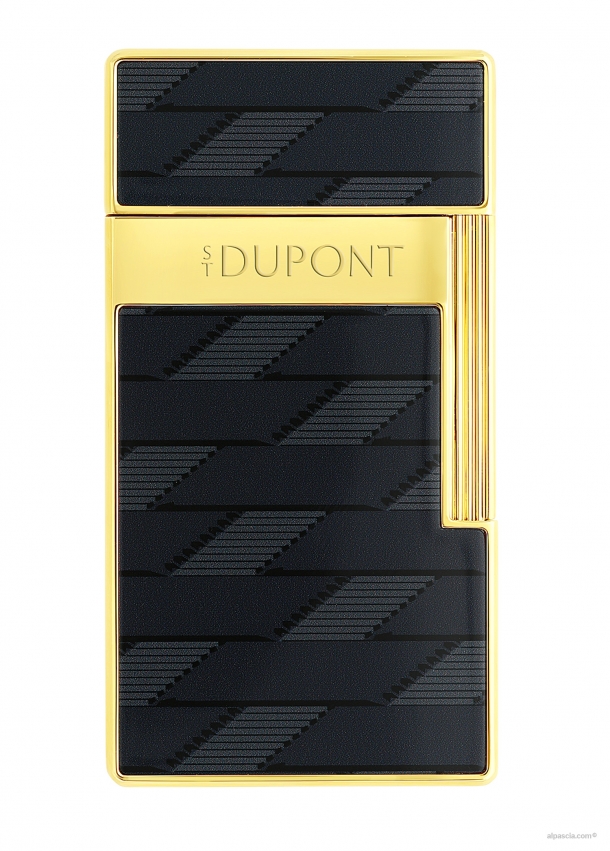 S.T. Dupont Biggy Monogram 1872 accendino laccato nero 025079 b