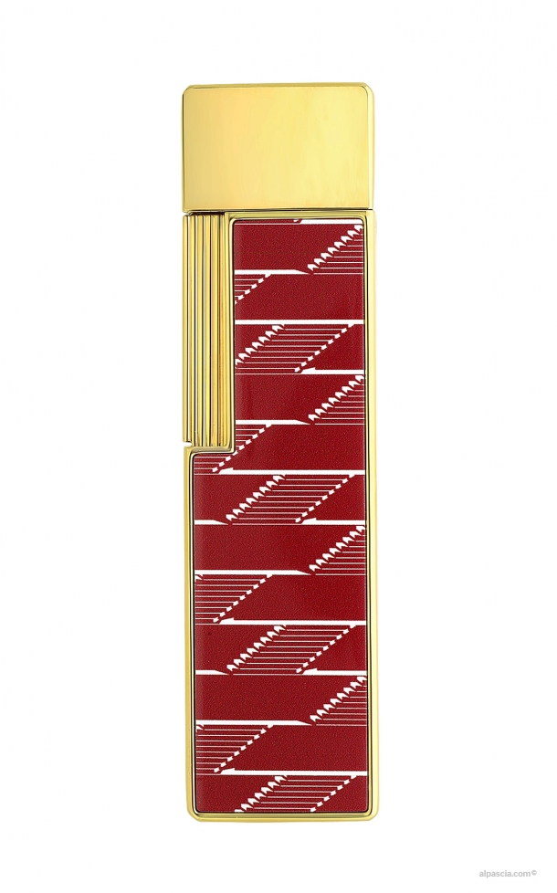 S.T. Dupont Twiggy Monogram 1872 accendino lacca bordeaux  030078 c