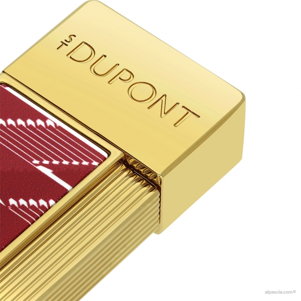 S.T. Dupont Twiggy Monogram 1872 accendino lacca bordeaux  030078 d