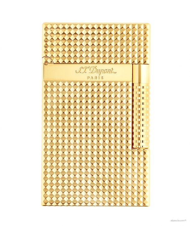 S.T. Dupont Le Grand Diamond Head Gold C23009 - Lighter b