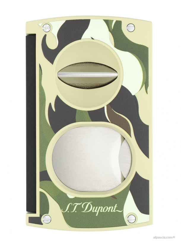 S.T. Dupont  cigar cutter V-CUT CAMOUFLAGE GREEN 003450G b