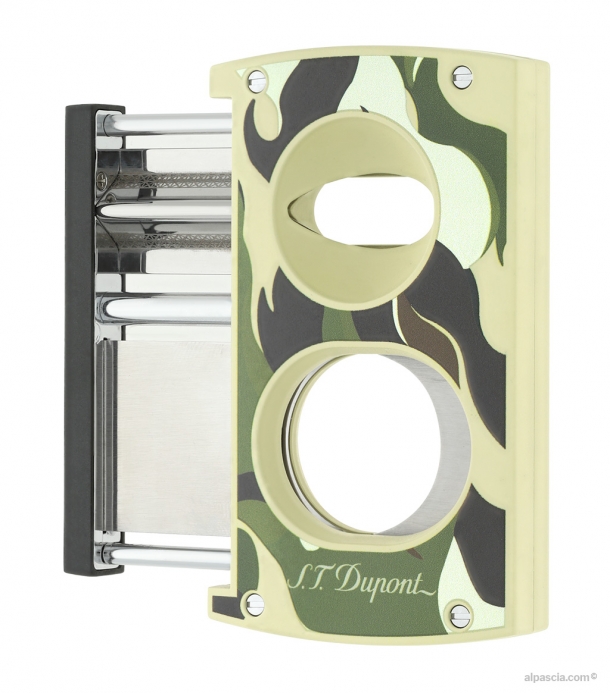S.T. Dupont  cigar cutter V-CUT CAMOUFLAGE GREEN 003450G c