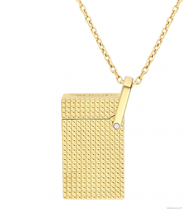 S.T. Dupont Lighter Necklace Diamond Head Gold Silvery K27067CH - Lighter b