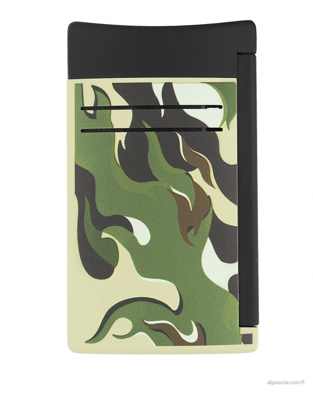 S.T. Dupont MAXIJET LIGHTER CAMO GREEN 020150 a