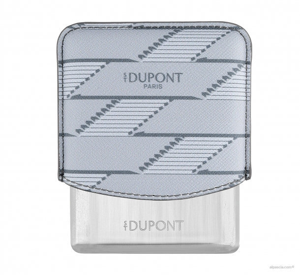S.T. Dupont Coated canvas case light grey Monogram 1872 Cigarette Case a