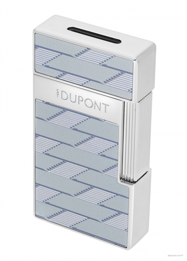 S.T. Dupont Biggy Monogram 1872 lacquered grey lighter 025080 a