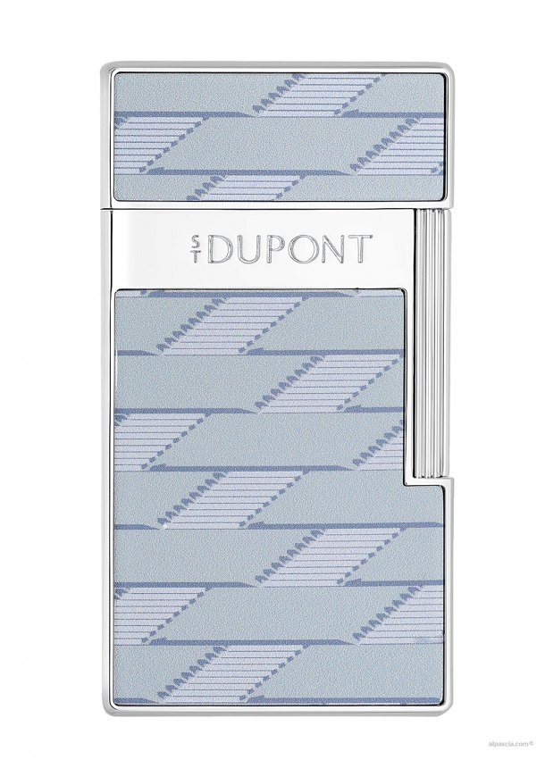 S.T. Dupont Biggy Monogram 1872 lacquered grey lighter 025080 b
