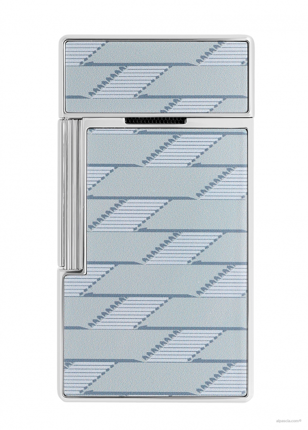 S.T. Dupont Biggy Monogram 1872 lacquered grey lighter 025080 c